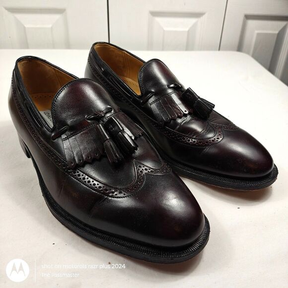 Men's JOHNSTON & MURPHY Aristocraft Kiltie Tassel Loafers US Size 10 - Picture 4 of 10